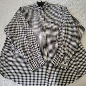 Faconnable Black/White Small Checked Blouse
